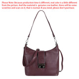 Royal Bagger Fashion Crossbody Bags for Women, Genuine Leather Satchel Purse, Casual Shoulder Bag with Two Straps 1802